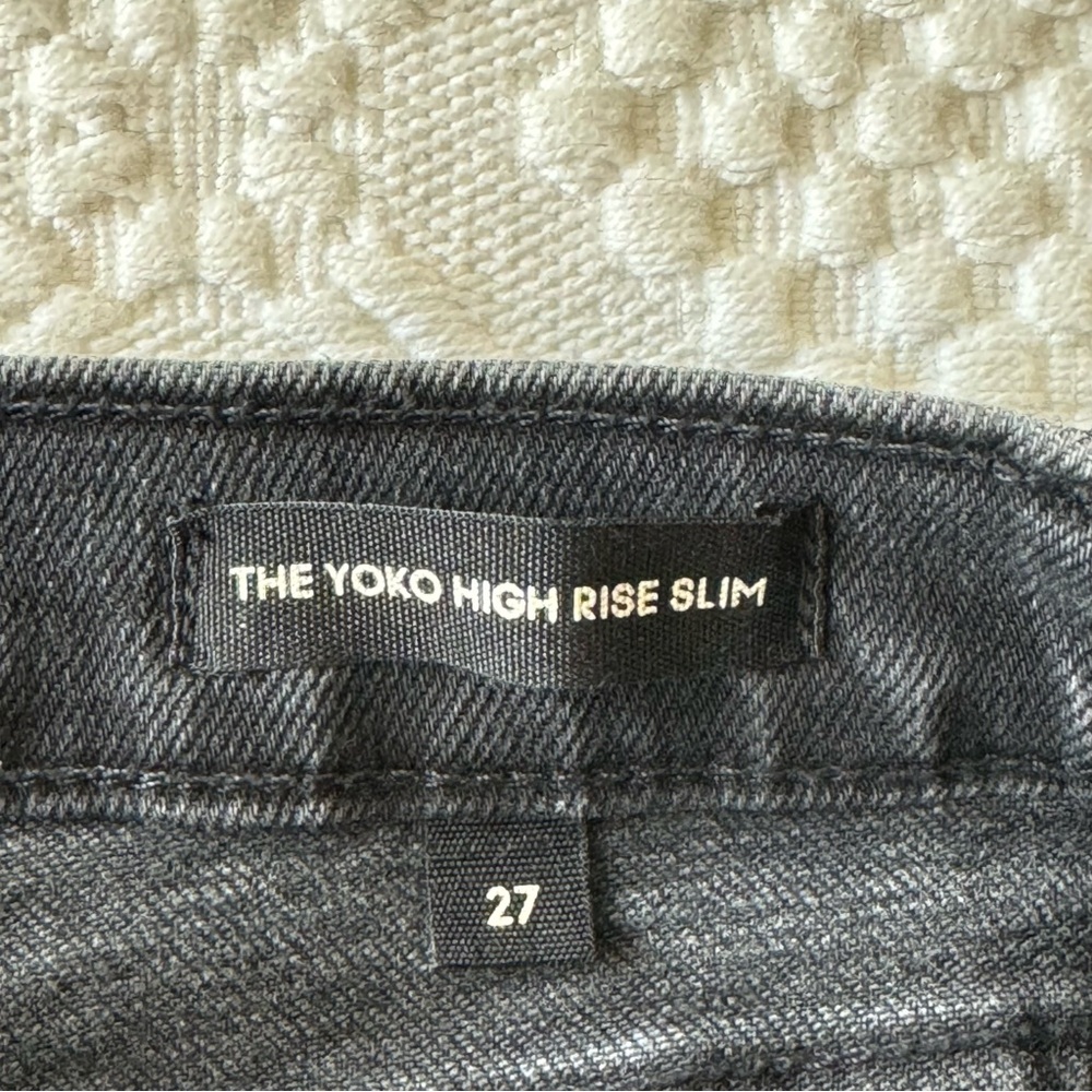 Aritzia Denim Forum the Yoko high rise slim black jeans, size 27 - Picture 15 of 16